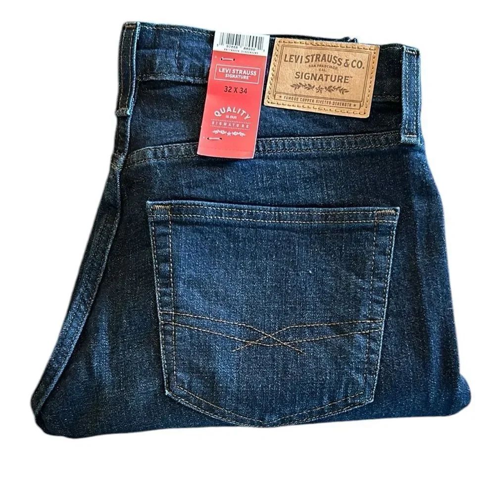 NEW Levi's Signature Men's Slim Darkwash Jeans